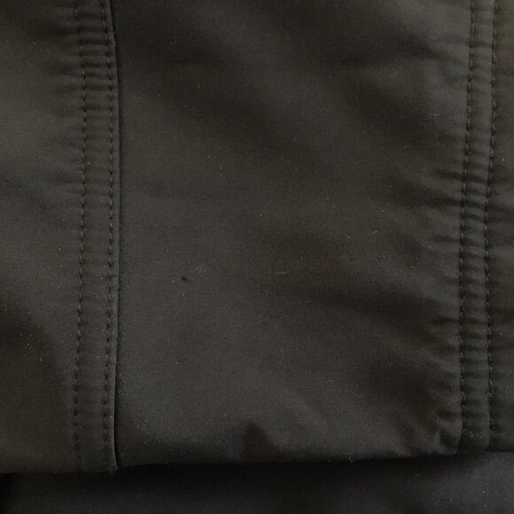 [Novelti] Black Fleece Lined High Collar Hooded Raincoat | L | Good - Picture 10 of 15